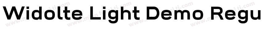 Widolte Light Demo Regular字体转换